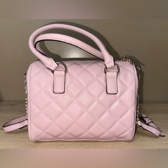 NWT Juicy Couture "Juicy Girl Only Satchel" Dusty Blush Pink Color Quilted Bag - Picture 9 of 13